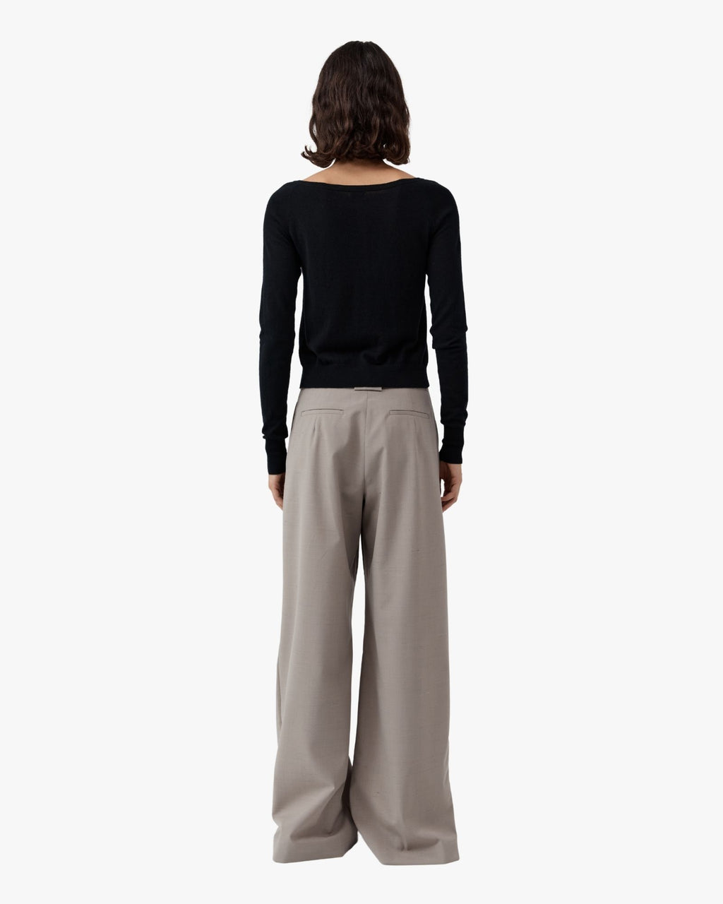 Merino Wool Ballet Cardigan Black