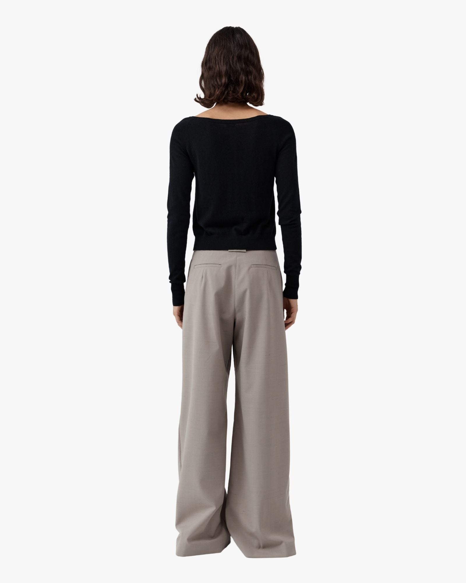 Merino Wool Ballet Cardigan Black