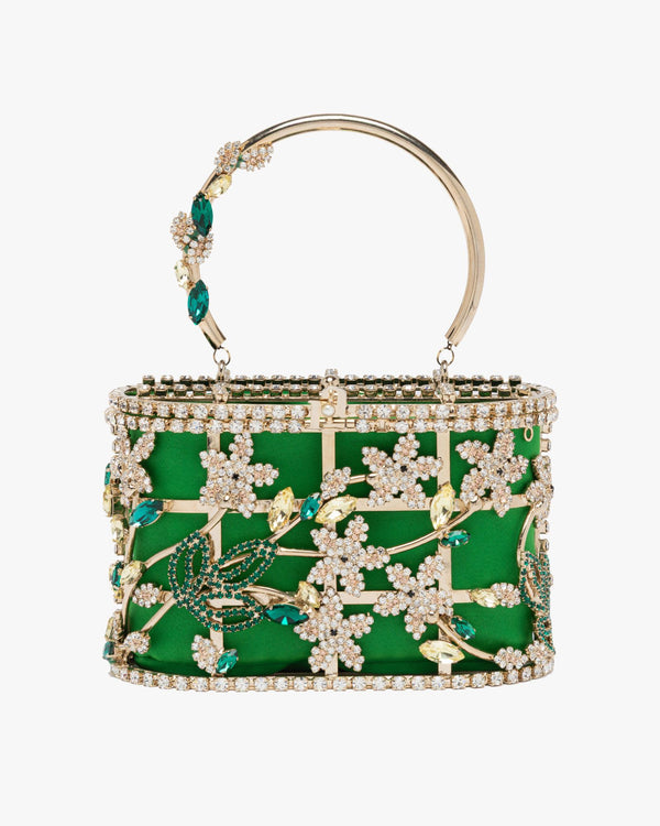 Mini Holli Ranuncolo Handbag Green Pounch