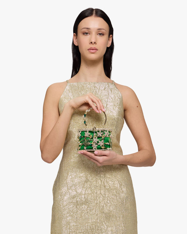 Mini Holli Ranuncolo Handbag Green Pounch