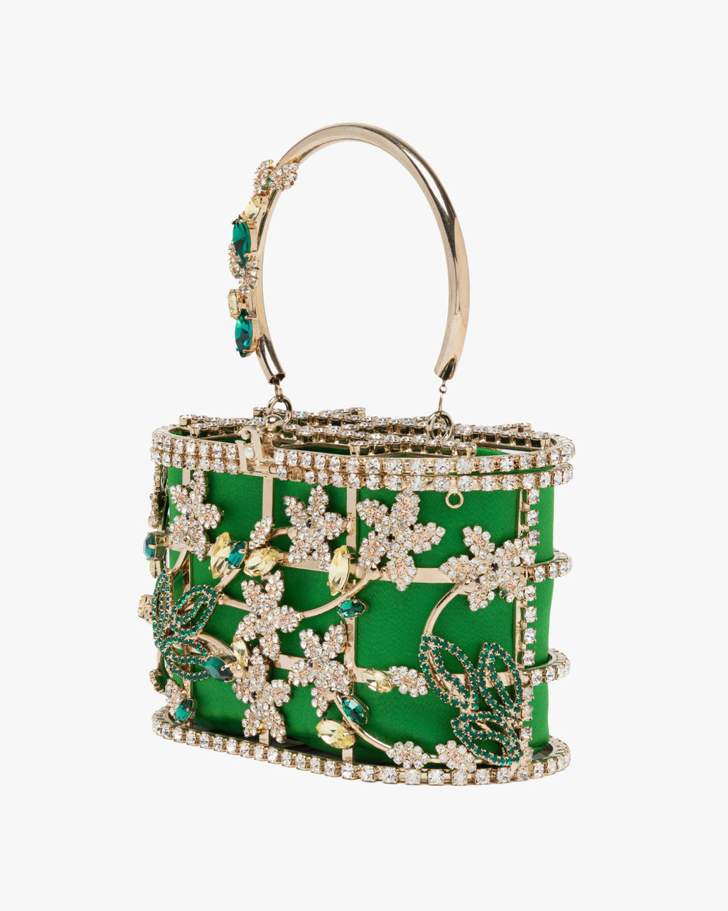 Mini Holli Ranuncolo Handbag Green Pounch