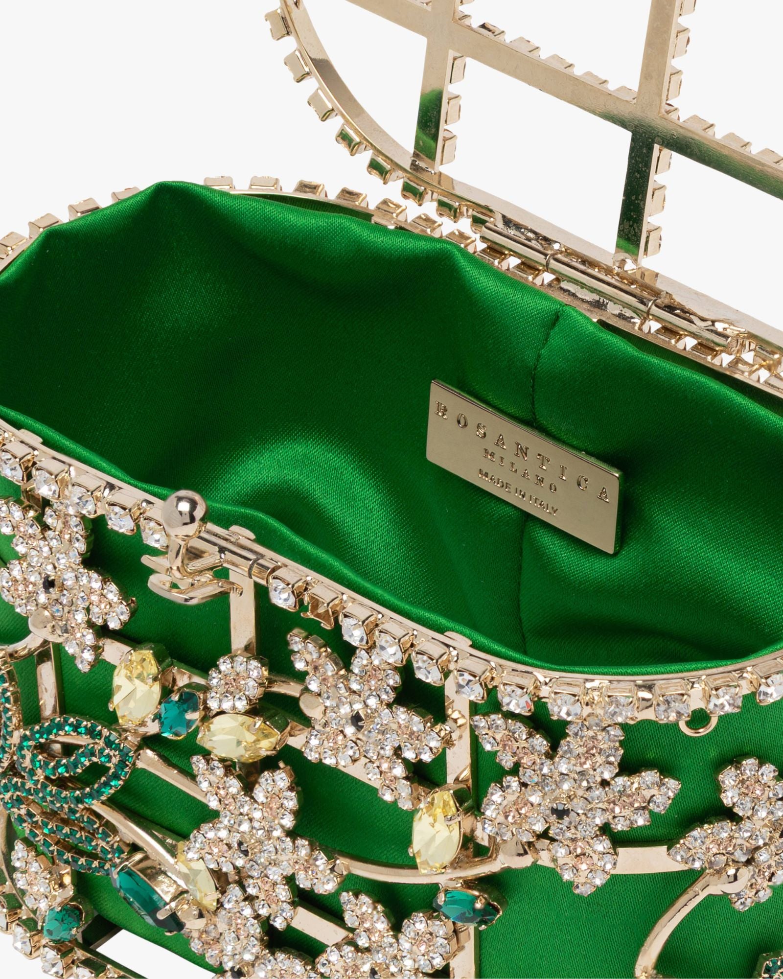 Mini Holli Ranuncolo Handbag Green Pounch