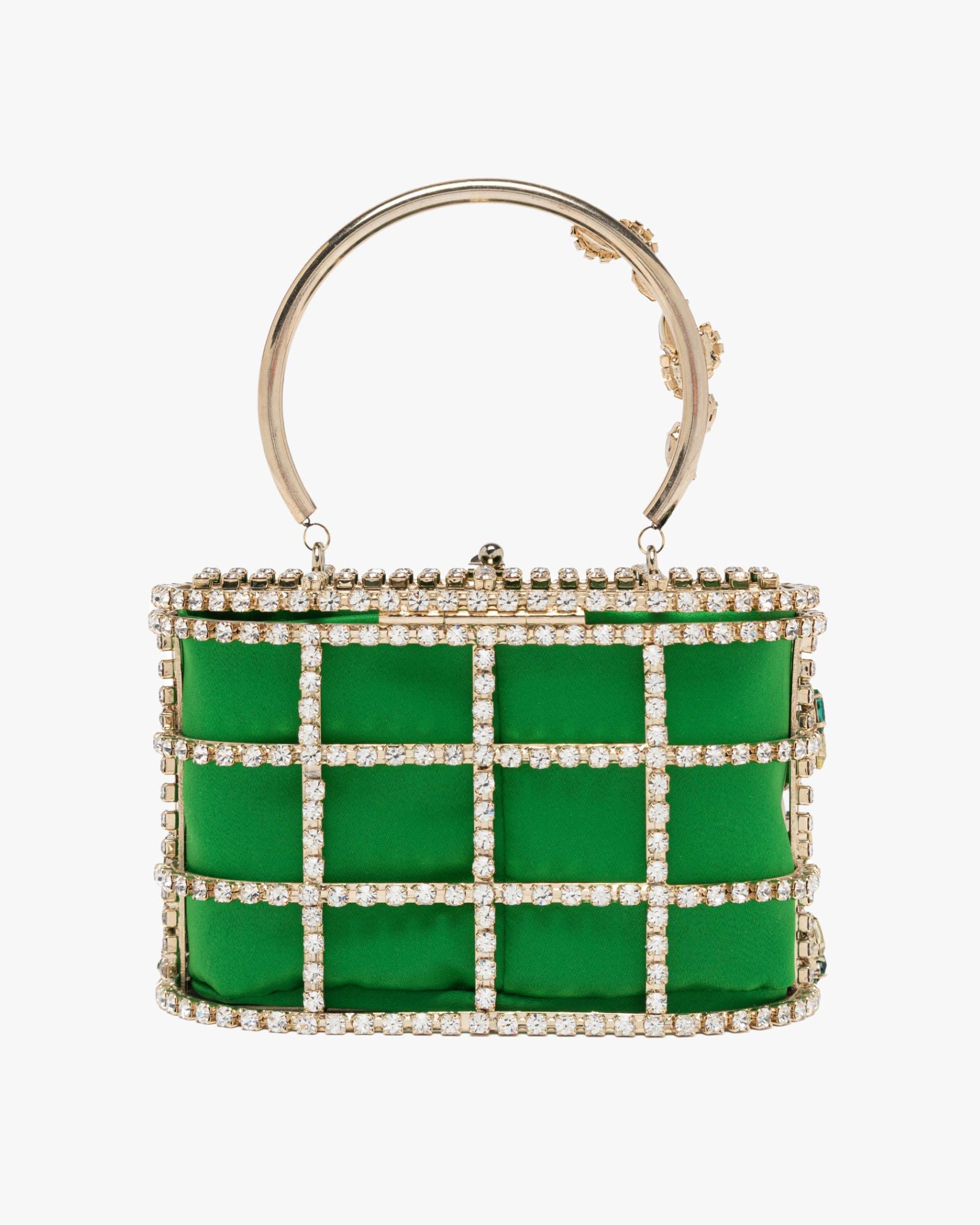 Mini Holli Ranuncolo Handbag Green Pounch