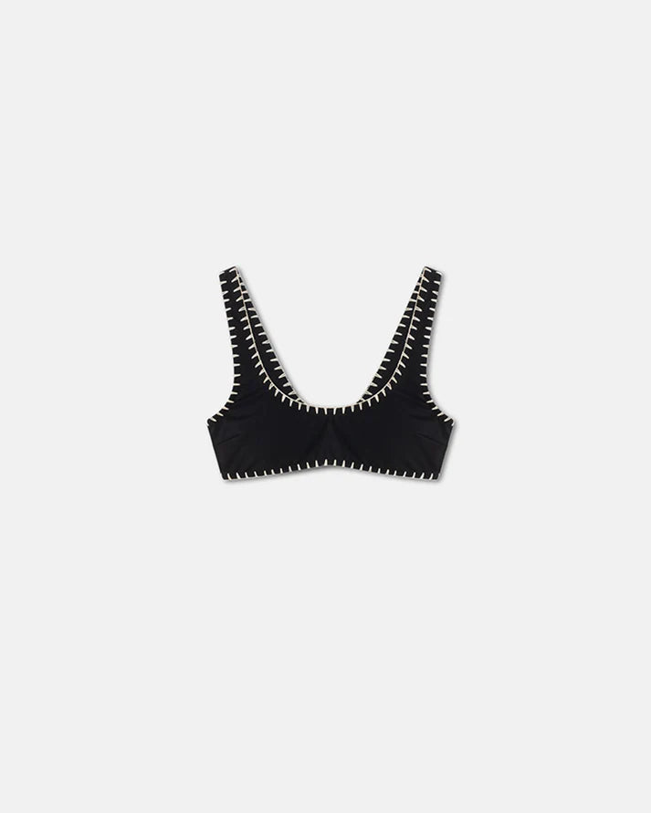Malti Bikini Top Black/Creme