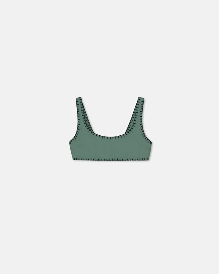 Malti Bikini Top Sea Green/Black