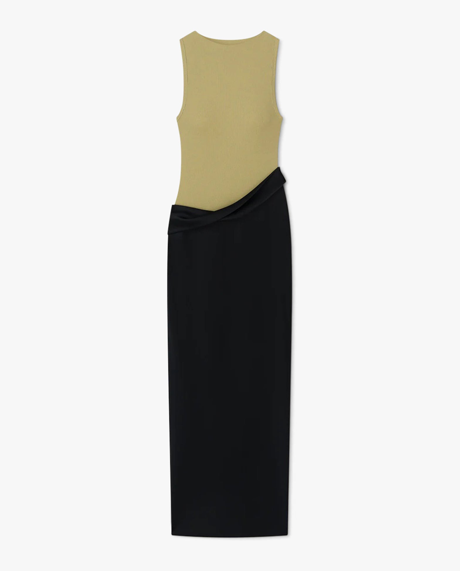 Cobee Maxi Dress Black/Olive Green