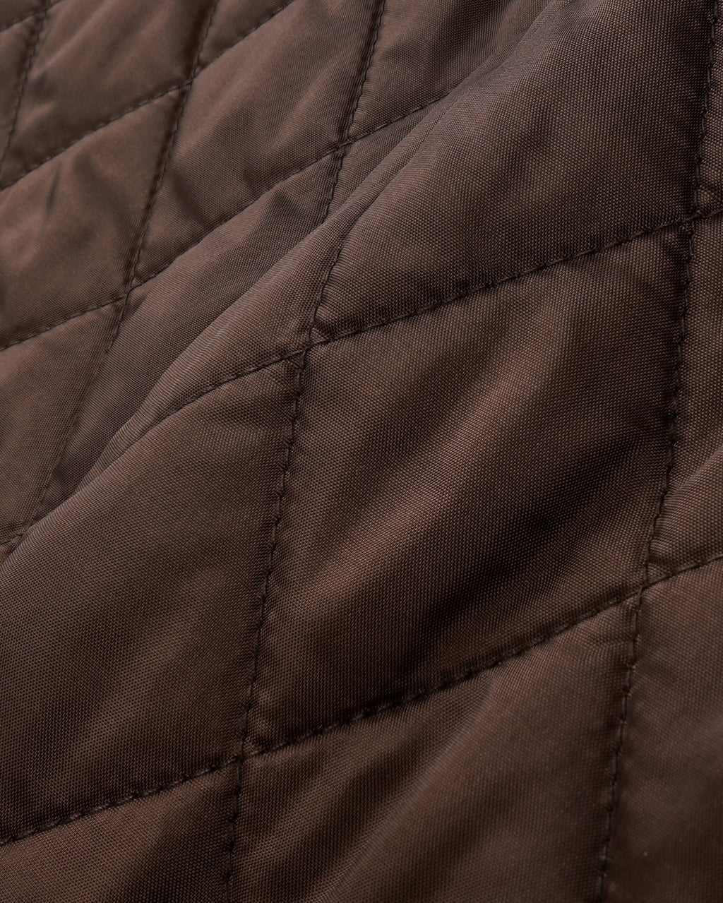 NY Crest Nylon Quilted Jacket Chocolate