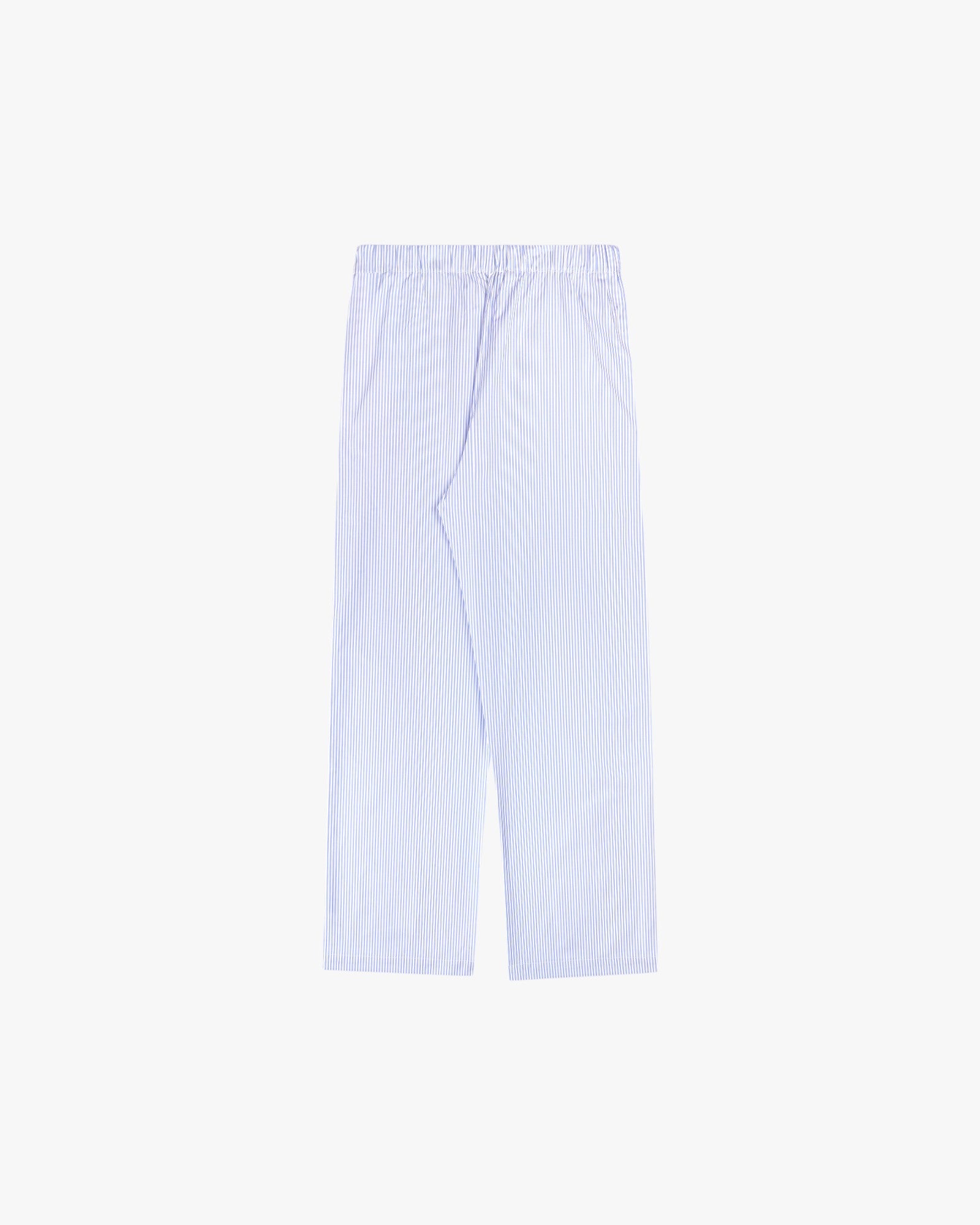 Striped pyjama cotton shirt with crest