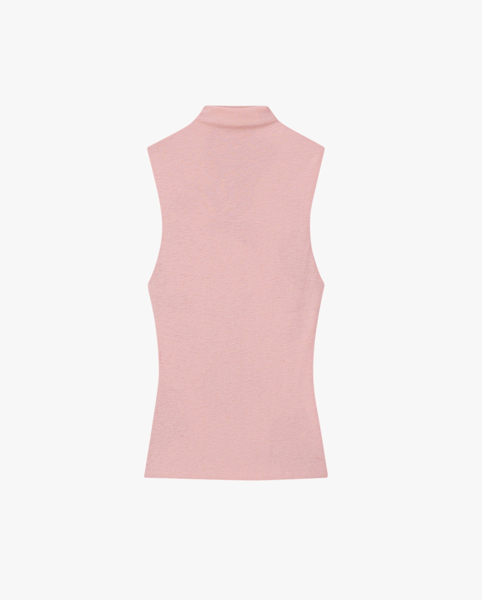 Annyka - Fitted Turtleneck Sleeveless Top