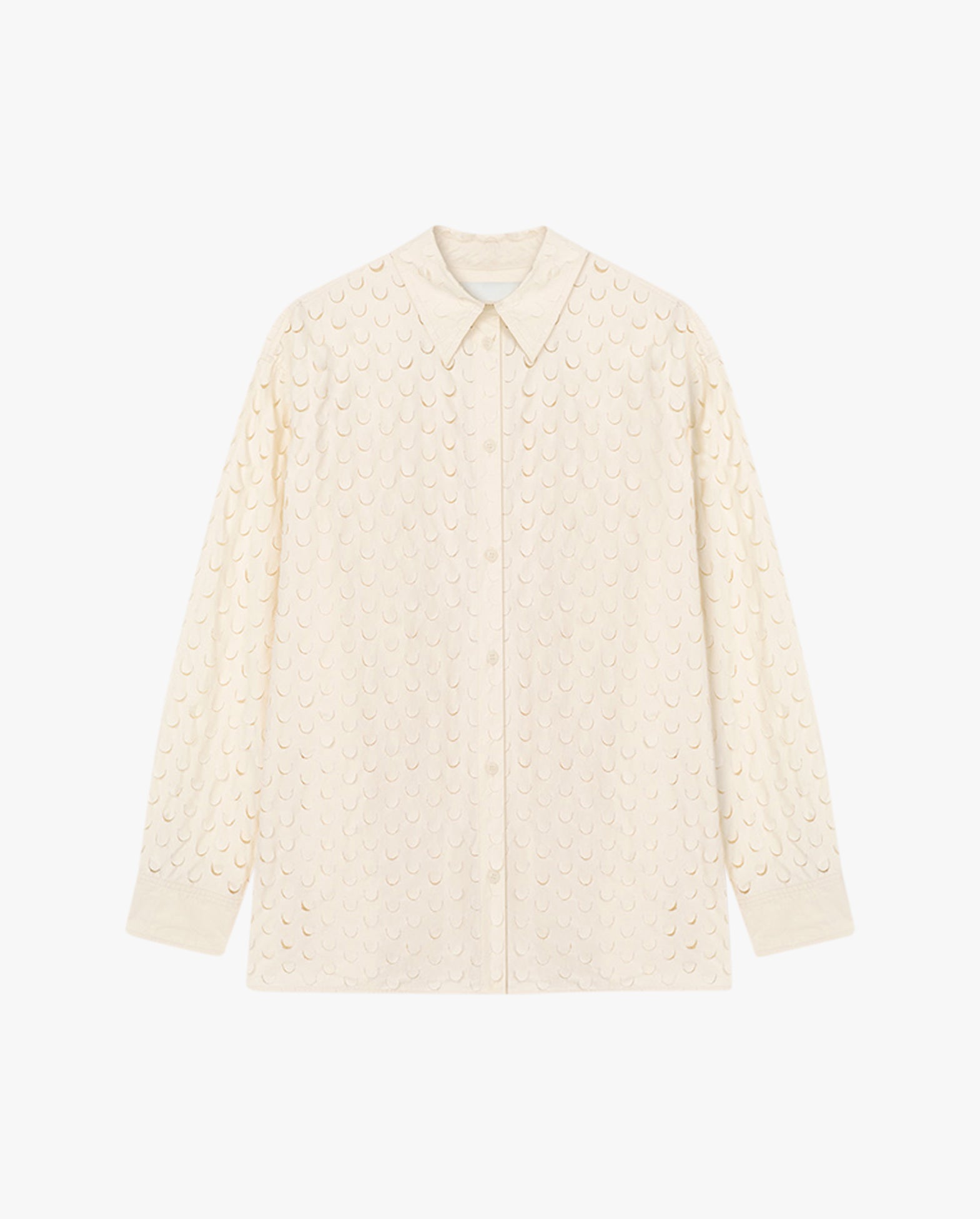 Aphea - Laser Cut Heavy Poplin Shirt