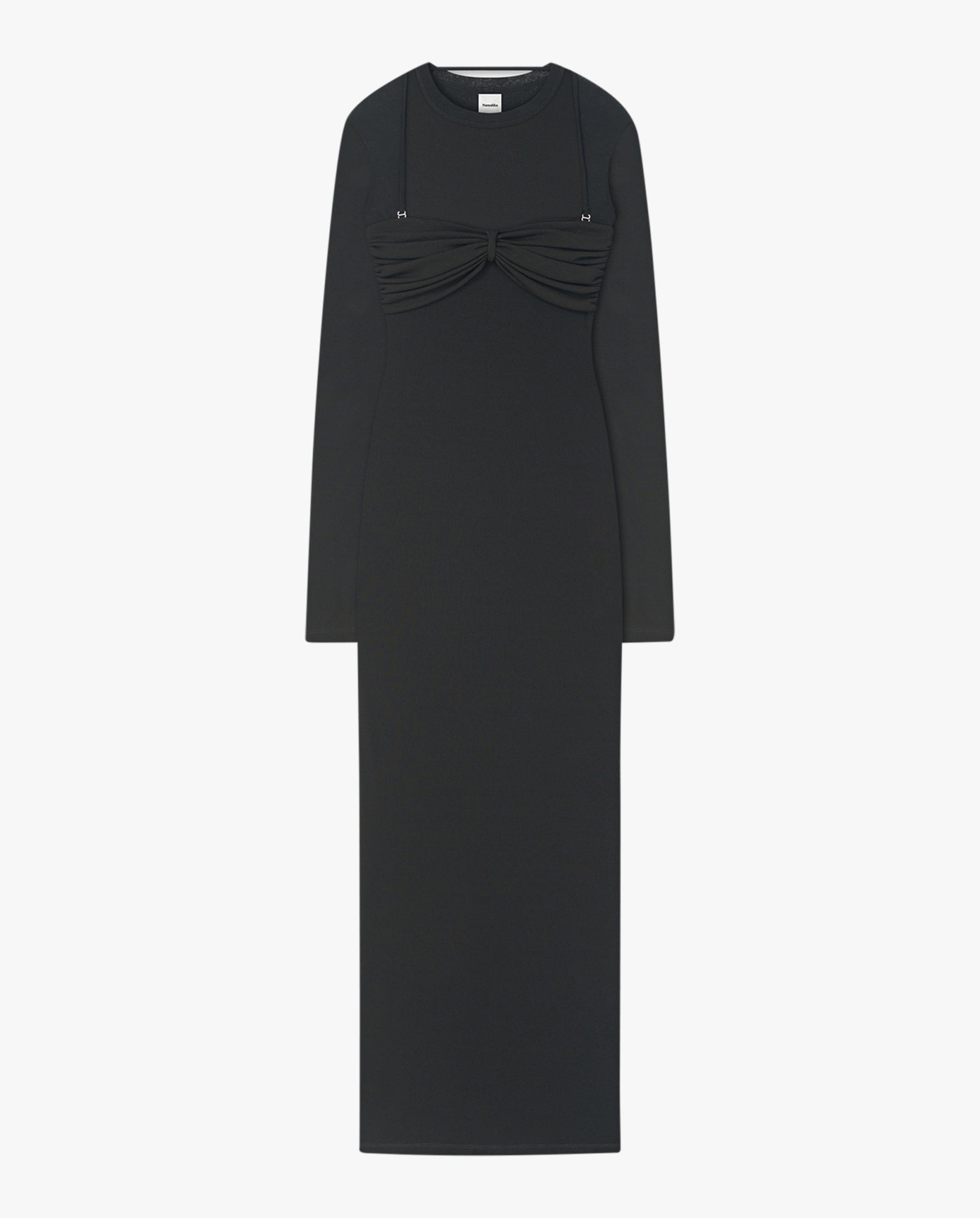Artemiz - Long Sleeved Midi Dress With Bust Detail