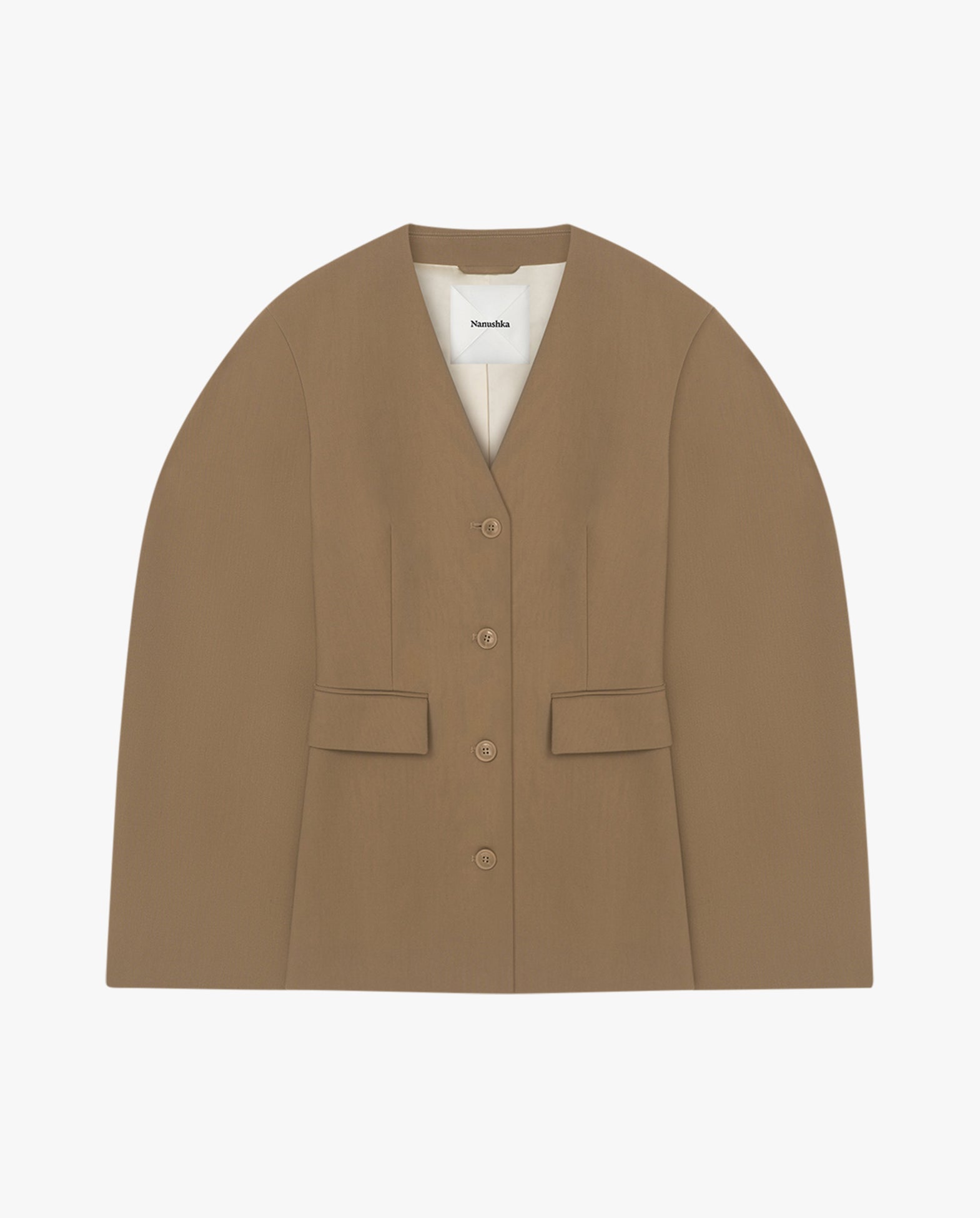 Kaori - Fitted Elongated Blazer With Rounded Sleeves