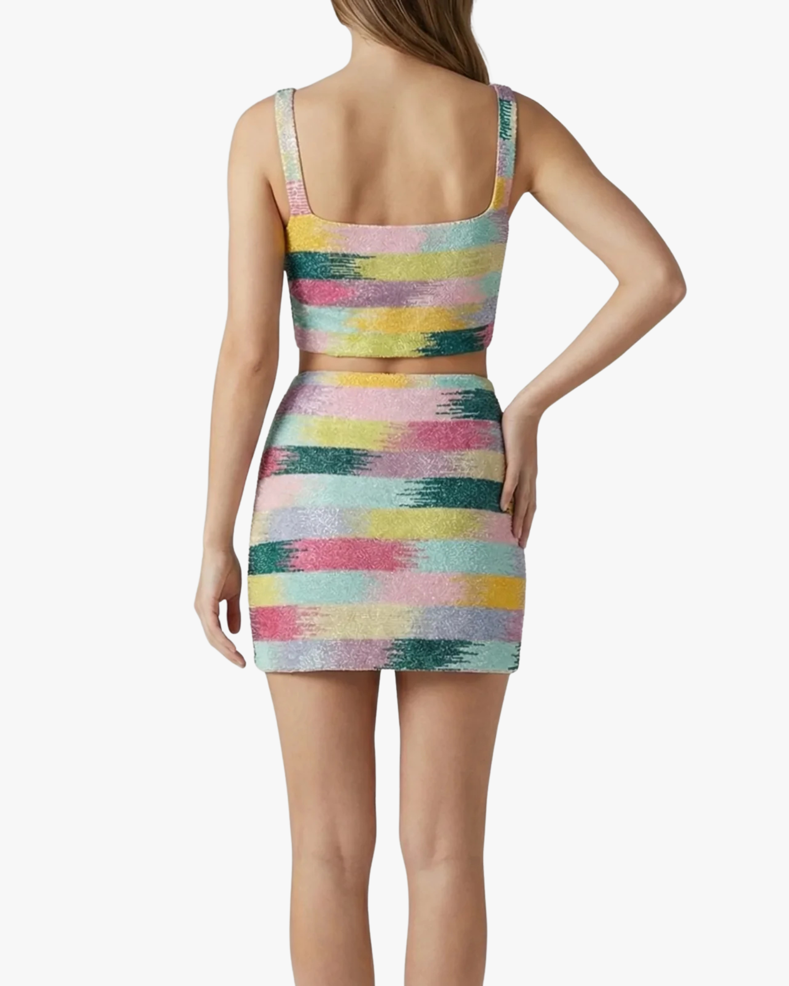 Nerina Co-Ord Pink Yellow And Blue