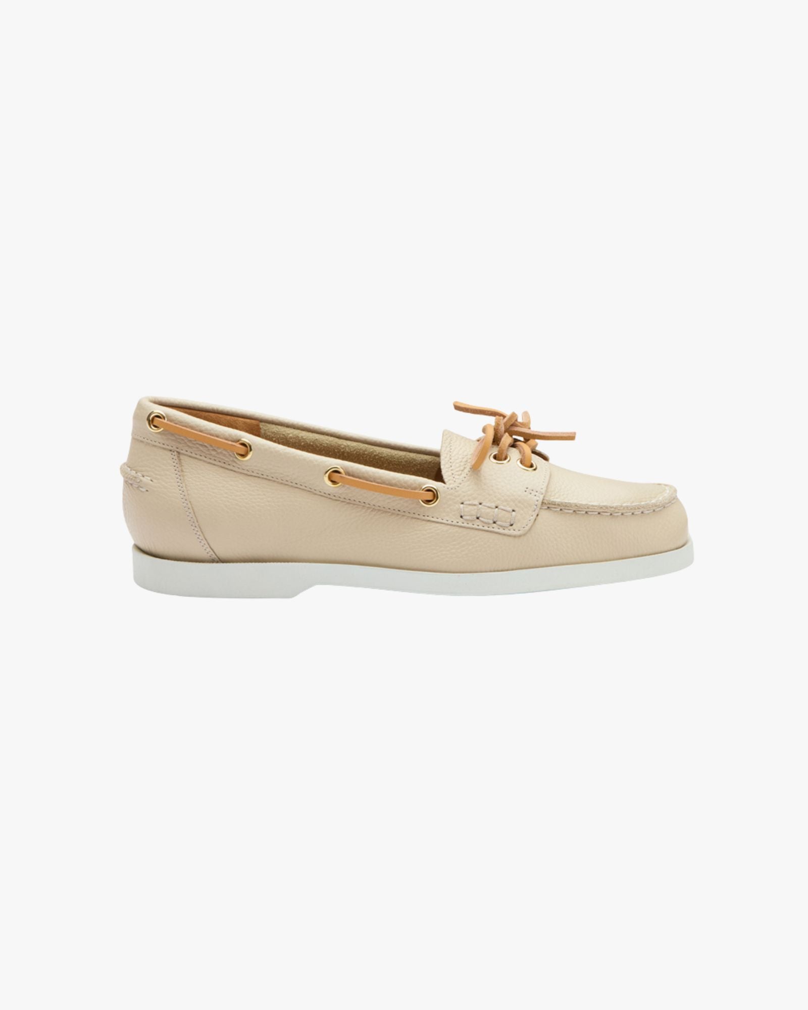 Nesso Boat Shoe Mandorla Grained Calf