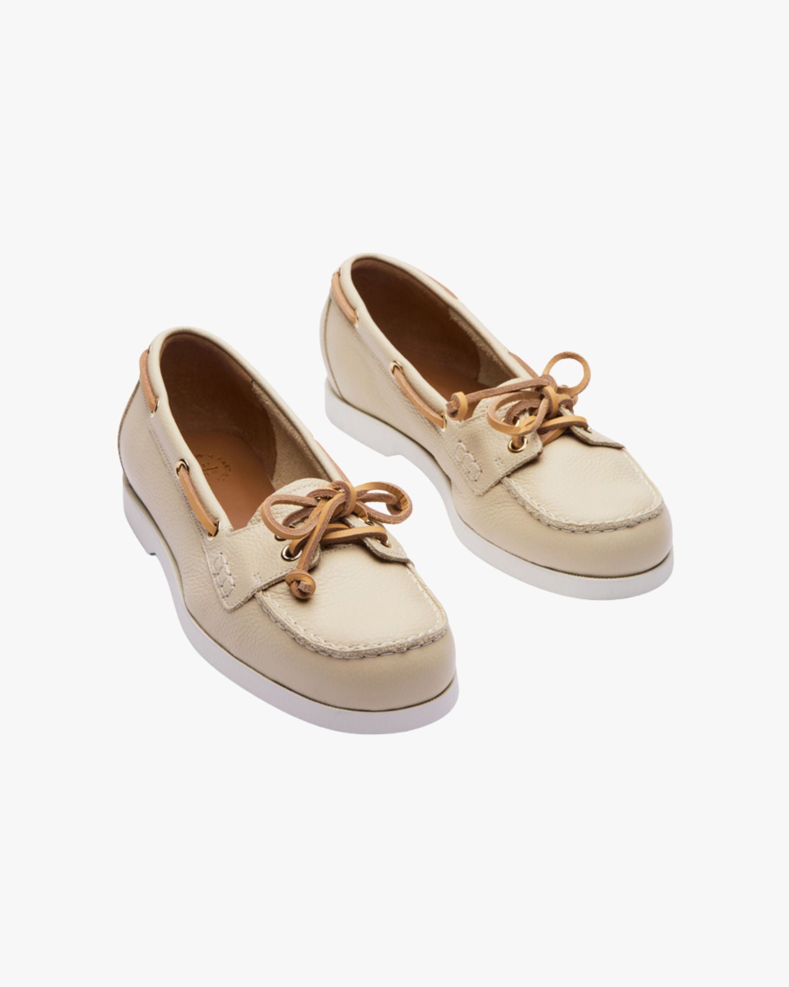 Nesso Boat Shoe Mandorla Grained Calf
