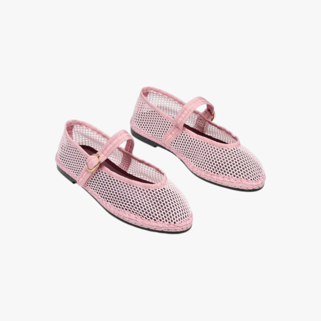 Isabella Pastel Pink Mesh Mary Jane