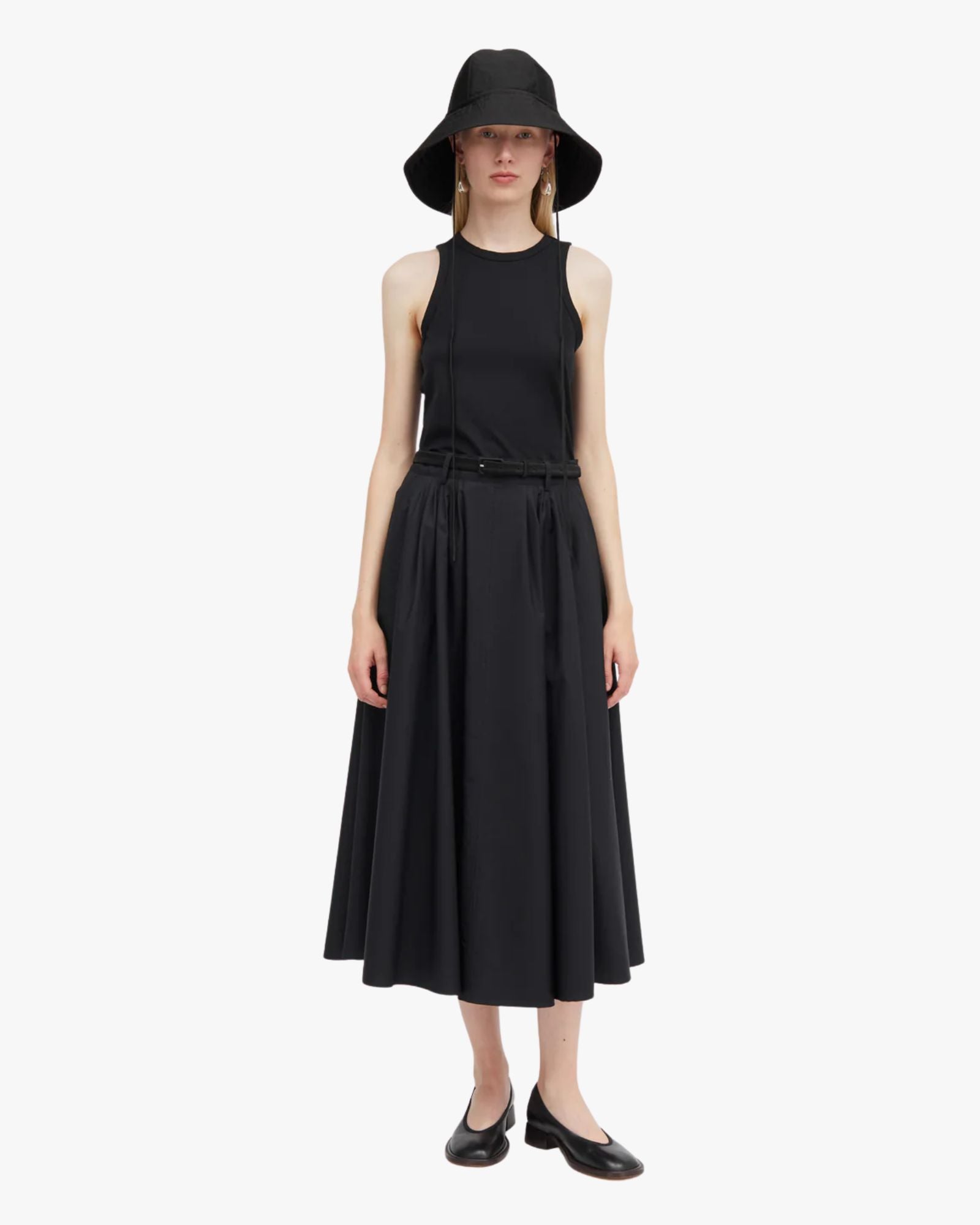 Novo Mkdt Signature Poplin Skirt Black