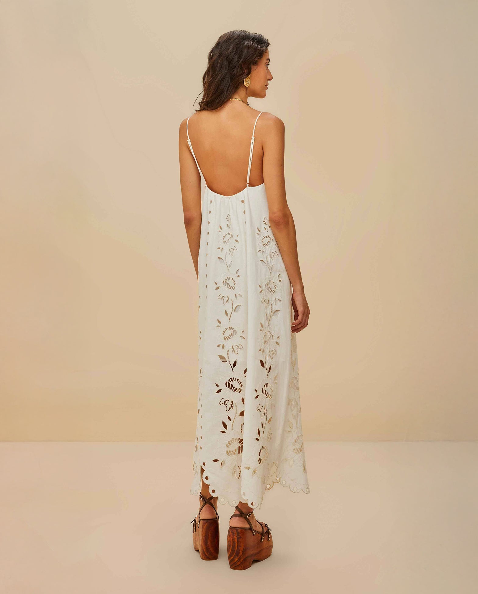 Richelieu Maxi Dress Off-White