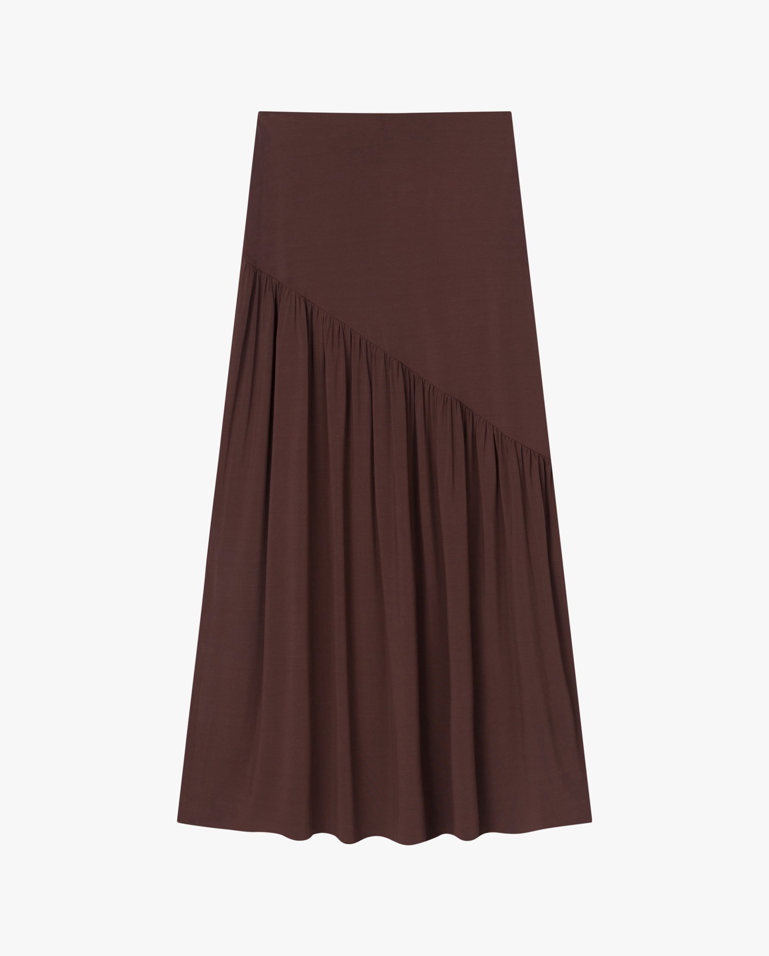 Orchard Ruched Jersey Maxi Skirt