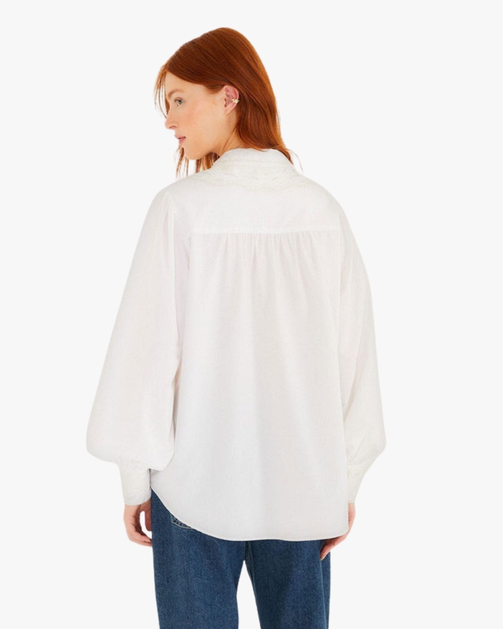Off-White Embroidered Long Sleeve Shirt