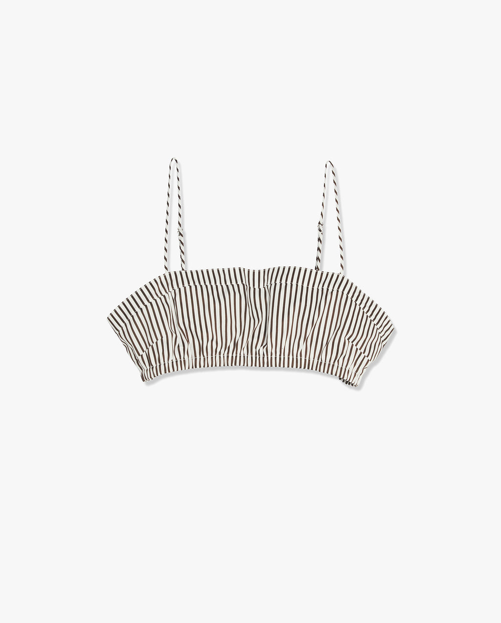 Elgan Striped Bralet Espresso/White Stripe