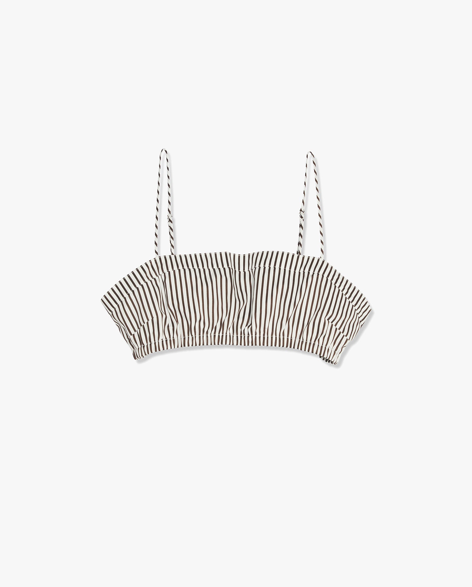 Elgan Striped Bralet Espresso/White Stripe