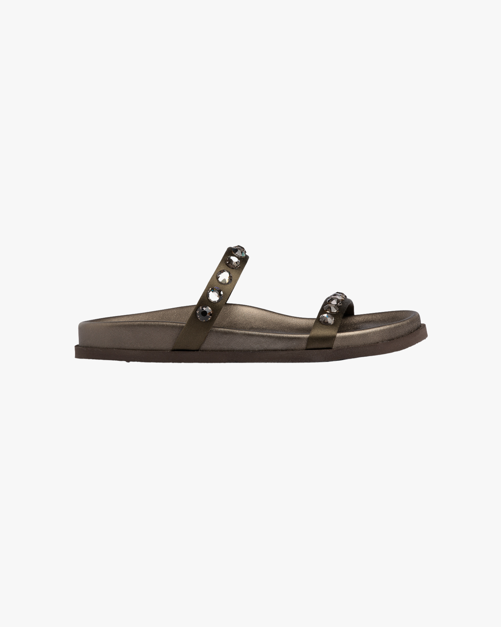 Doyel Sandal In Satin Embellished With Crystal