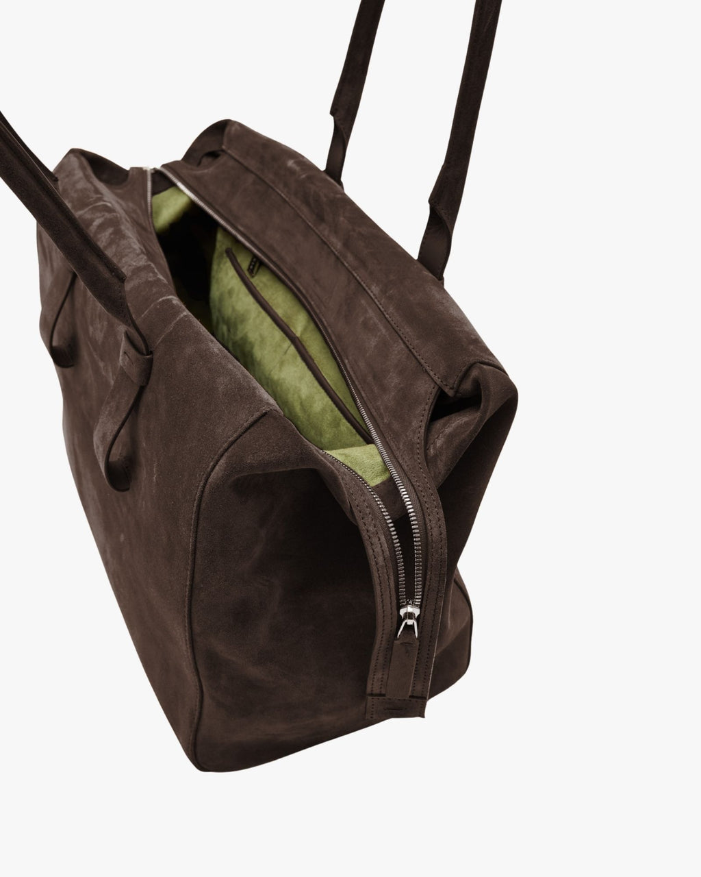 Large Size Soft Suede Shopping Dark Brown Portici Shopping