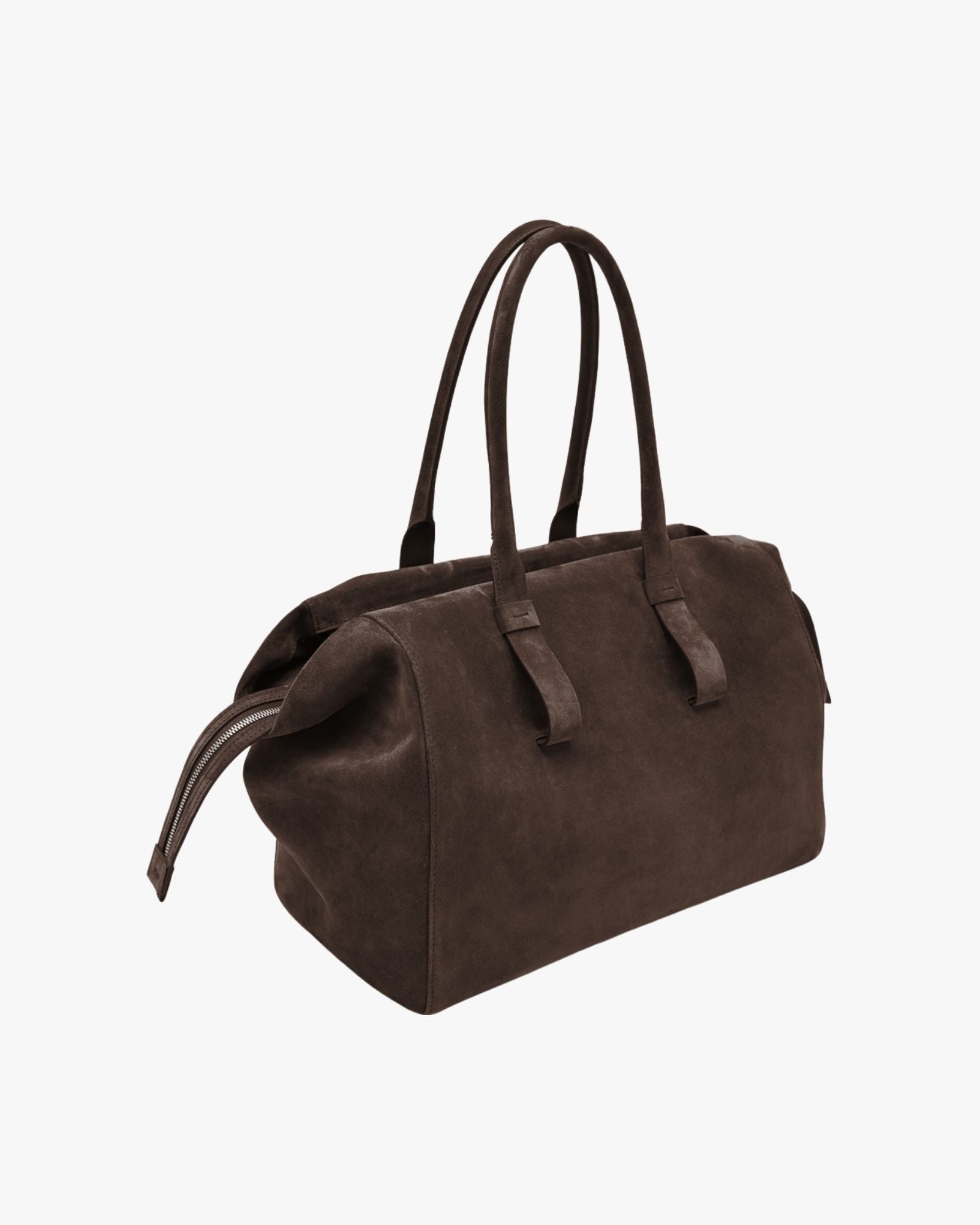 Large Size Soft Suede Shopping Dark Brown Portici Shopping