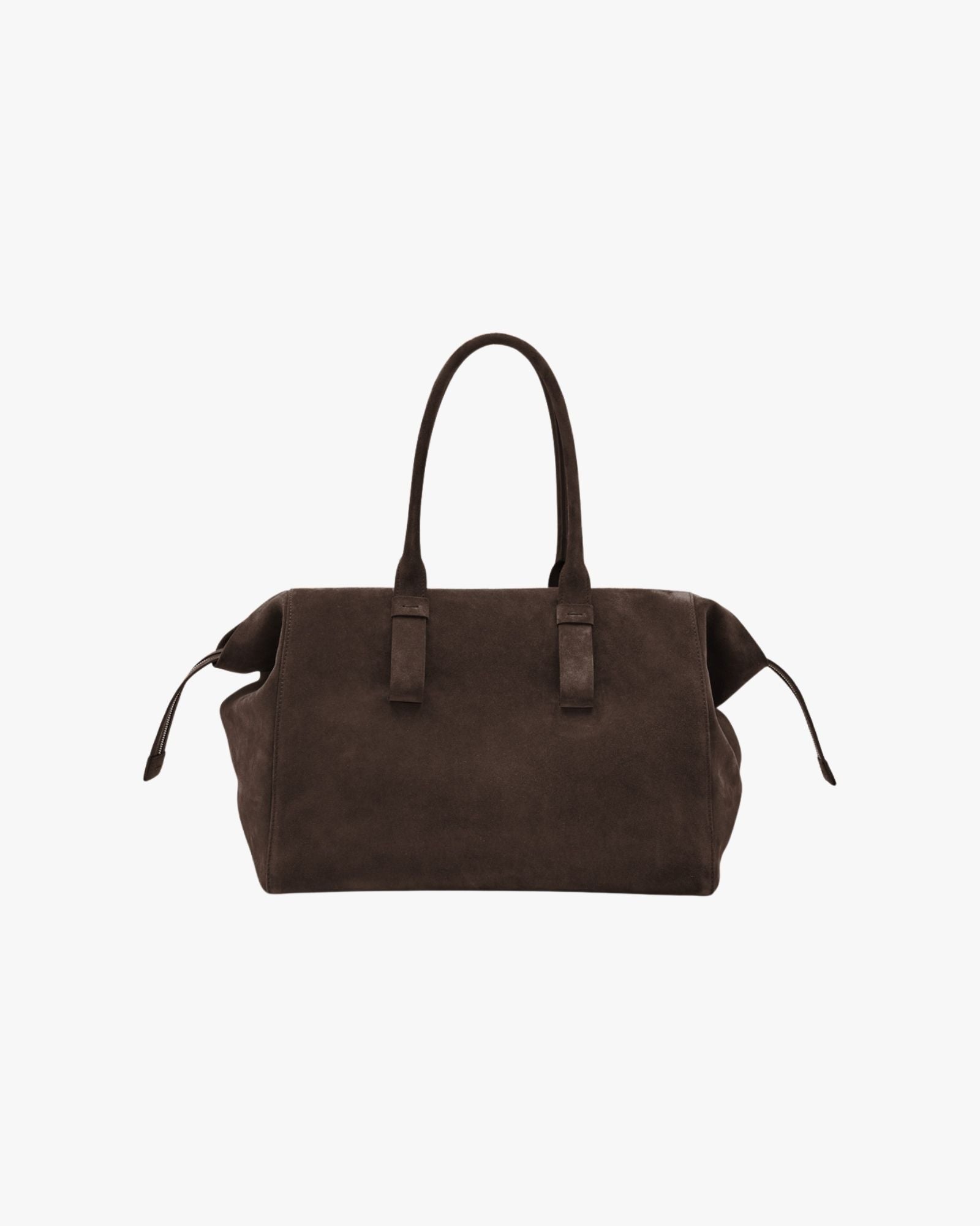 Large Size Soft Suede Shopping Dark Brown Portici Shopping