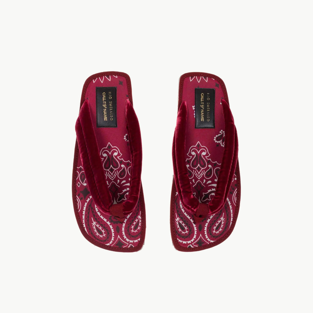 Positano Bandana In Burgundy