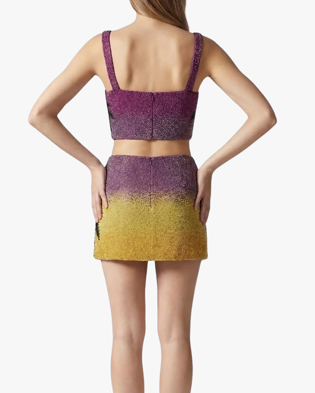 Palm Dusk Co-Ord Top Purple