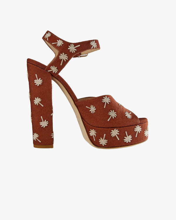 Palmdance Caramel Platform Sandal