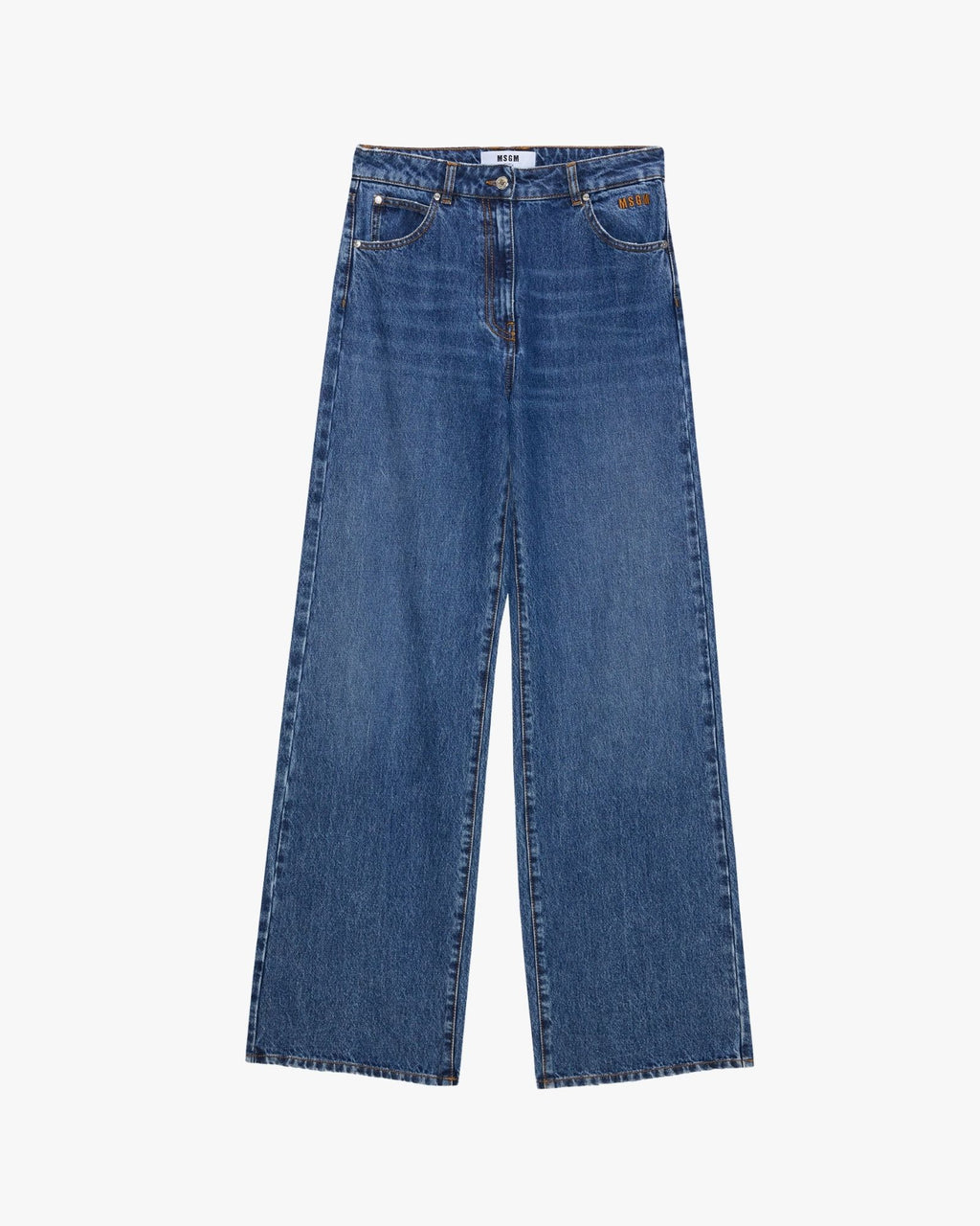 Pantaloni in denim blu MSGM