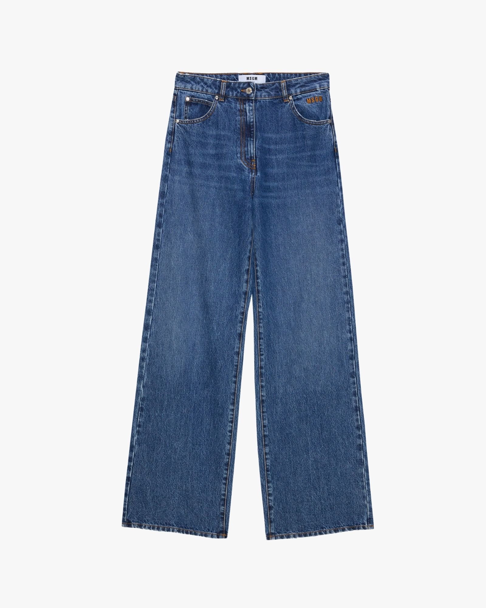 MSGM Blue Denim Pants