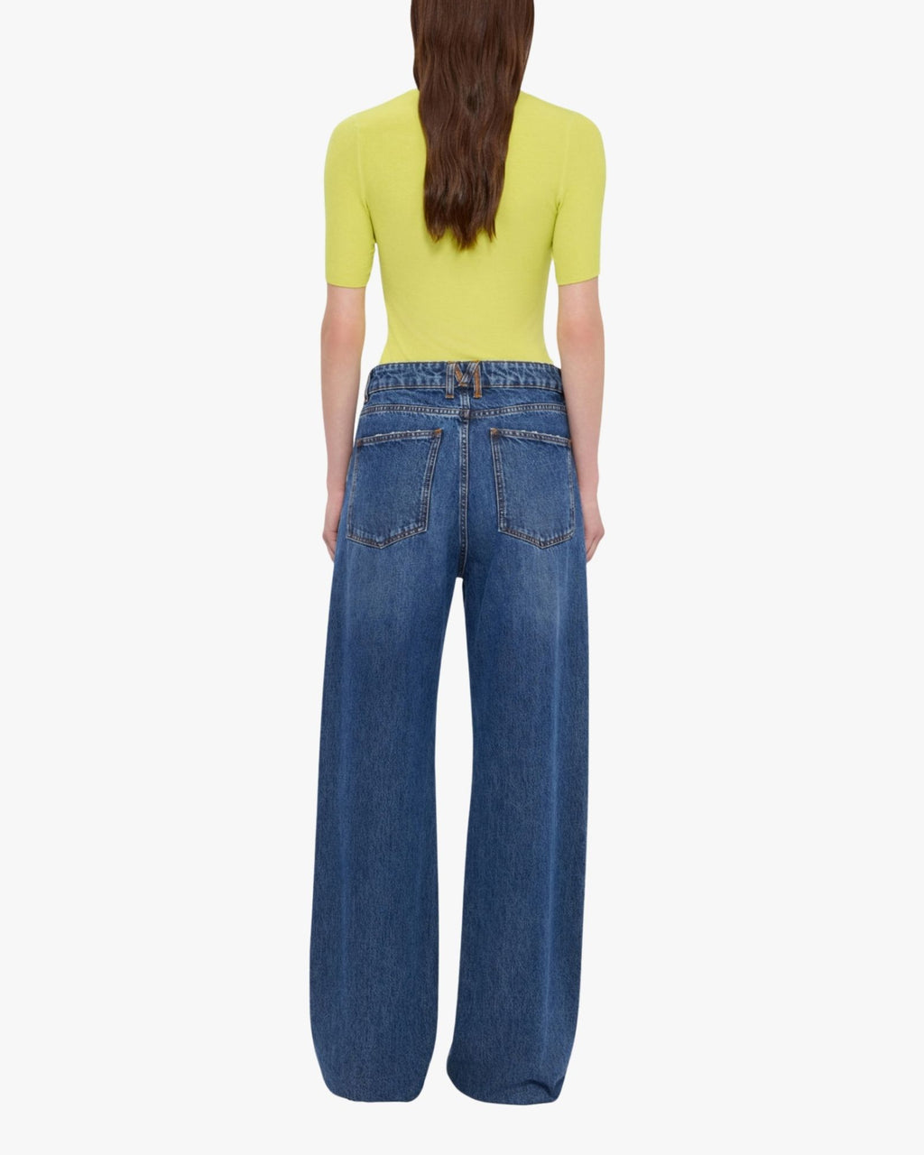 Pantaloni in denim blu MSGM