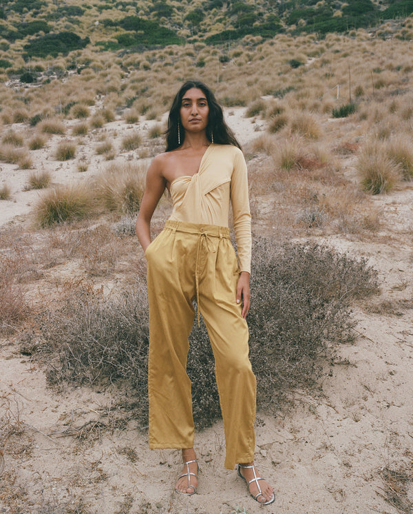 Pantaloni in raso Clarice