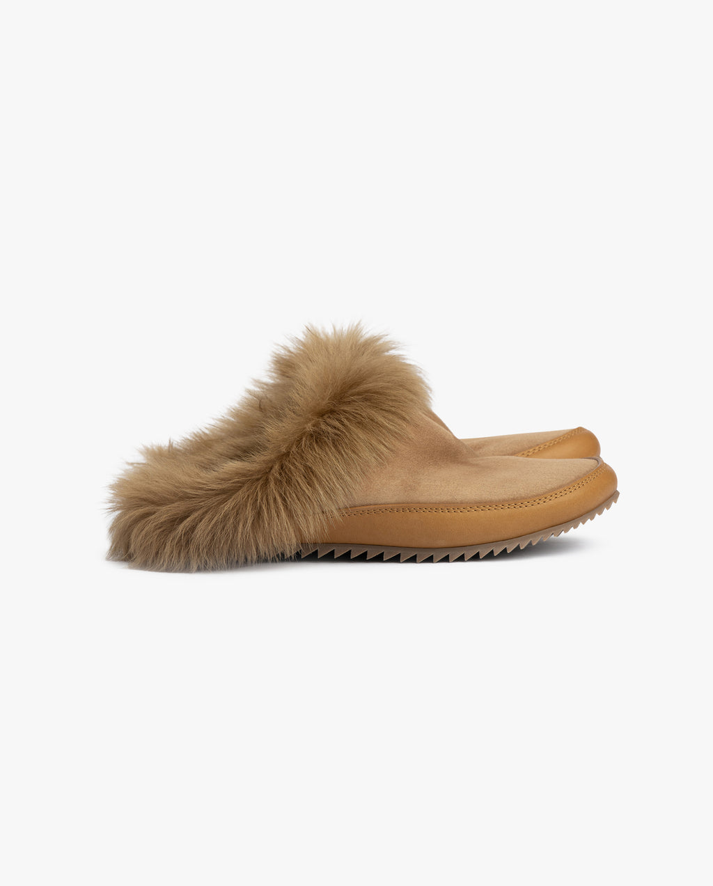 Jan Mules Tan Suede Churra