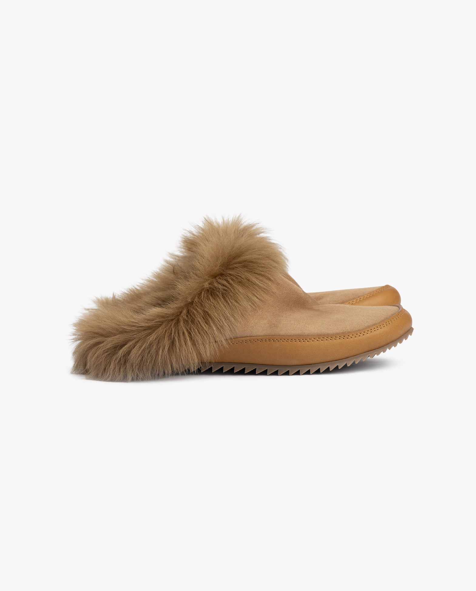 Jan Mules Tan Suede Churra