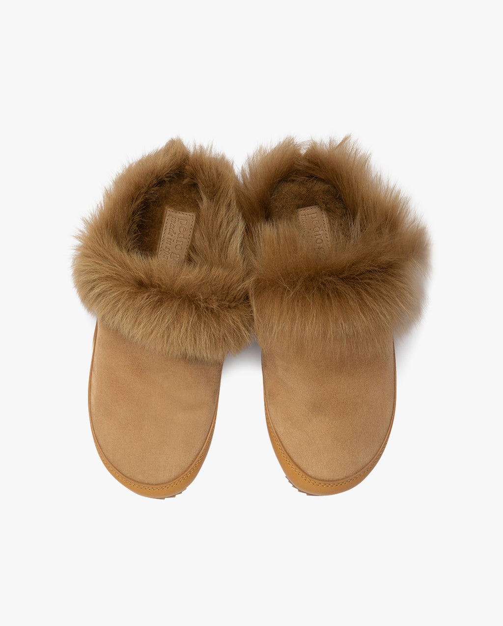 Jan Mules Tan Suede Churra