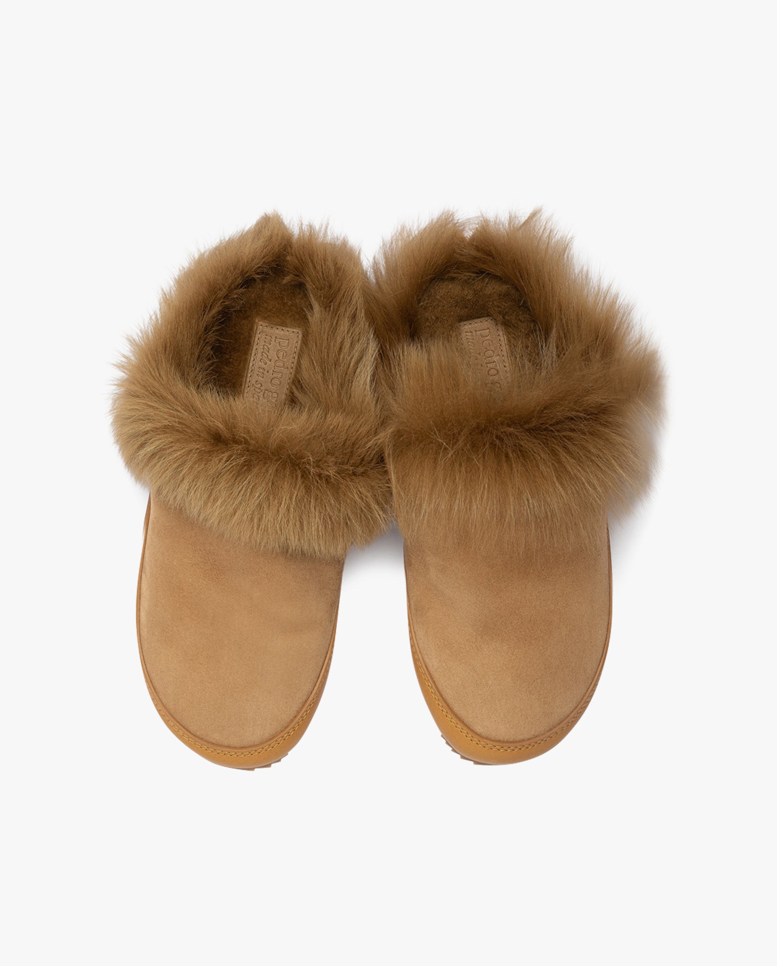 Jan Mules Tan Suede Churra