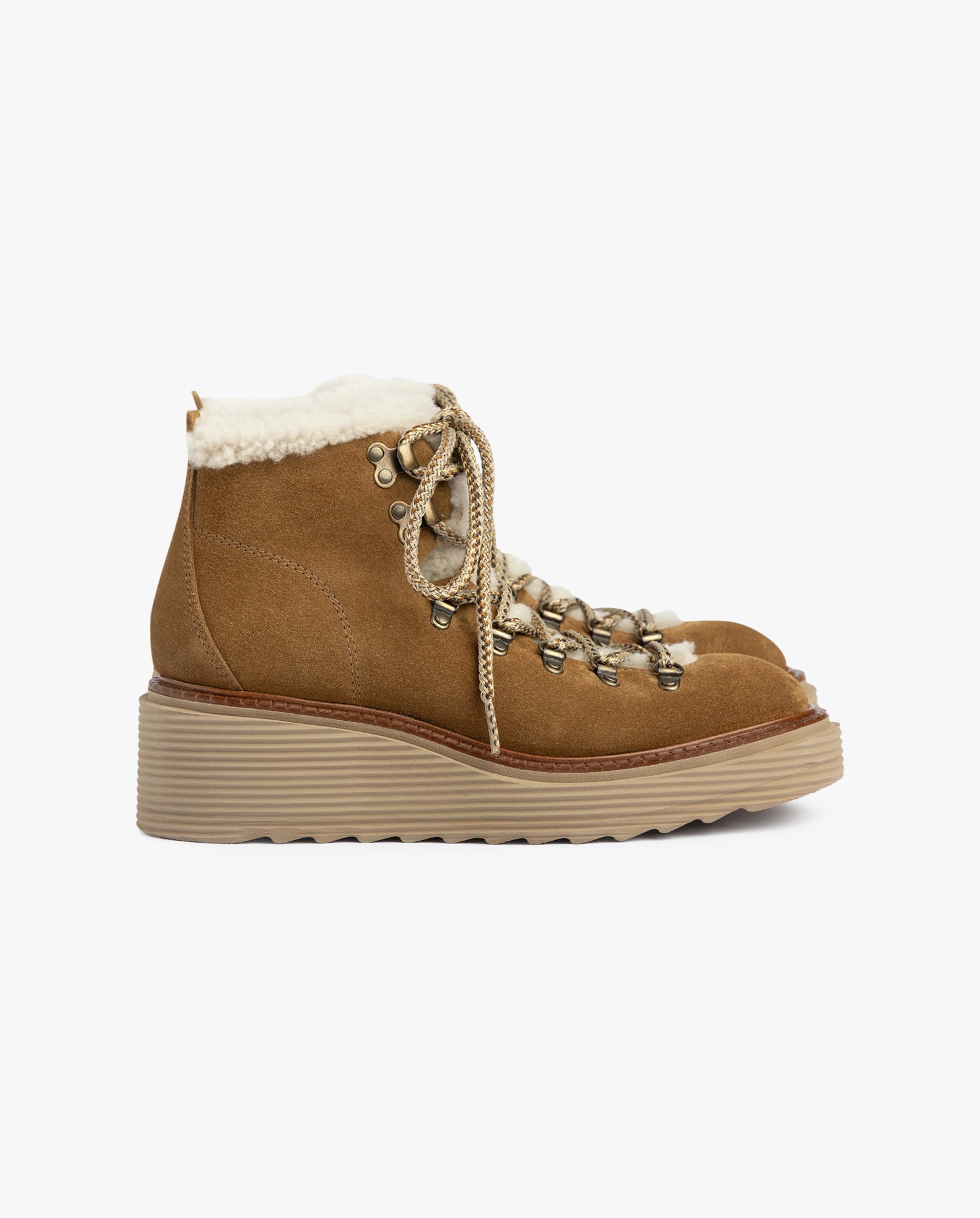 Saffi Ankle Boot Alpaca Castoro-Shrlng