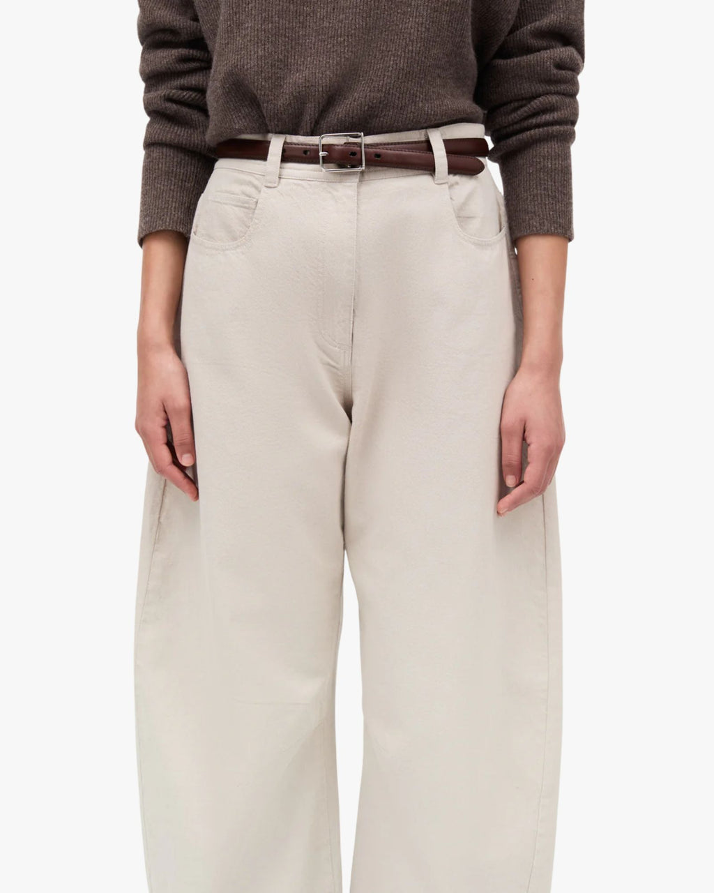 Pella Cotton Twill Pant Stone Grey