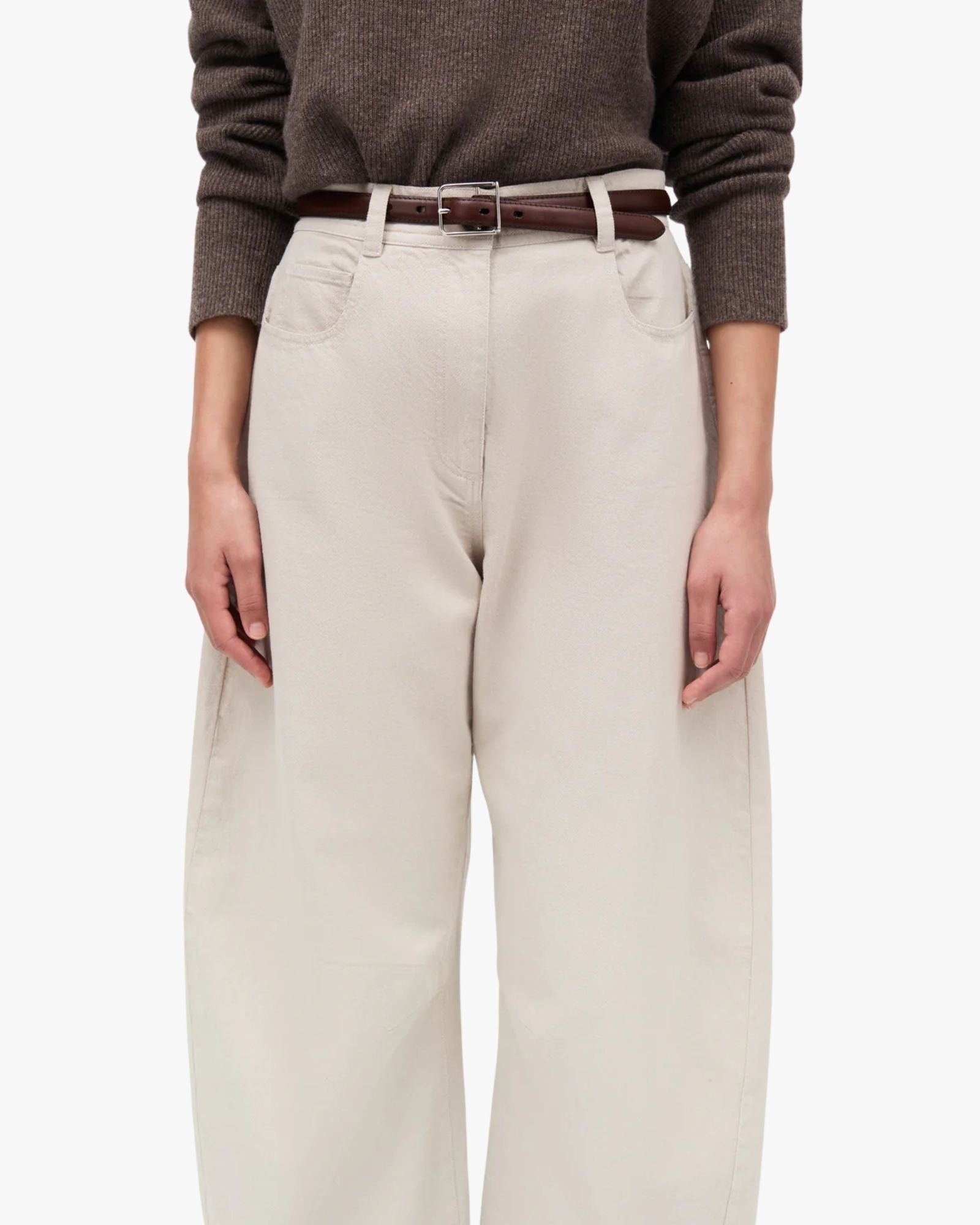 Pella Cotton Twill Pant Stone Grey