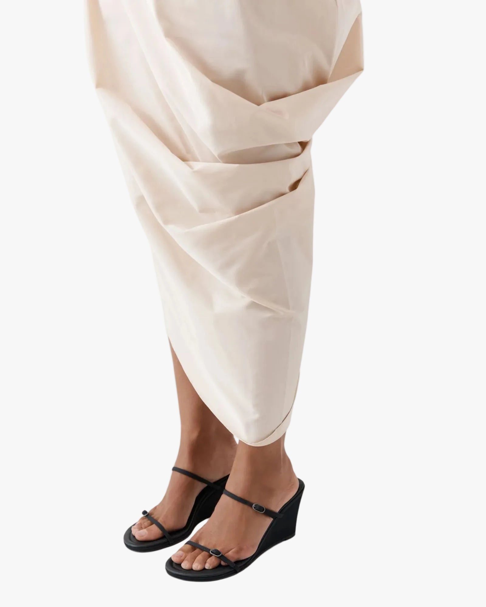 Petit Belt Detail Wedge Black