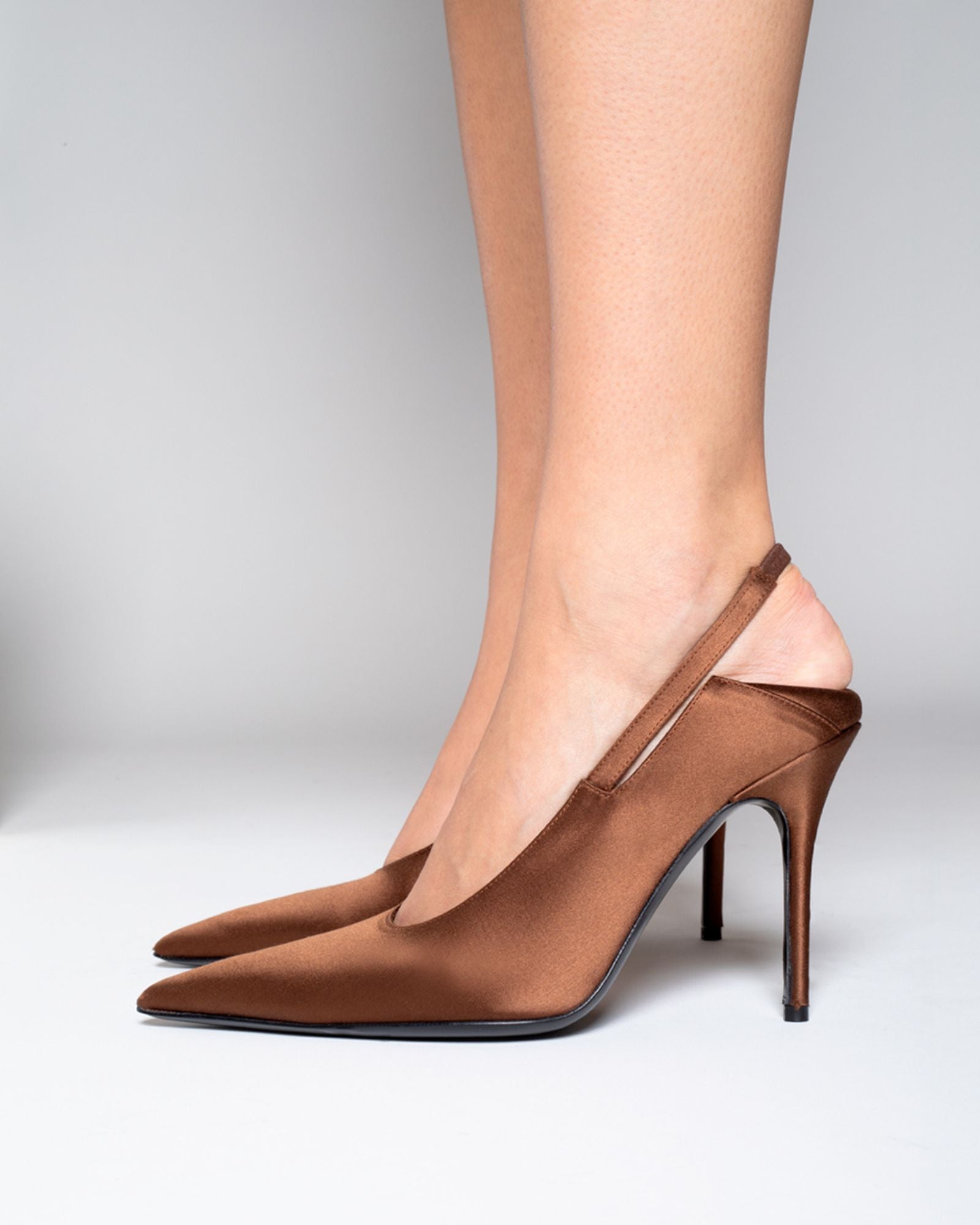 Philippine 100Mm Heel Sandal Brown