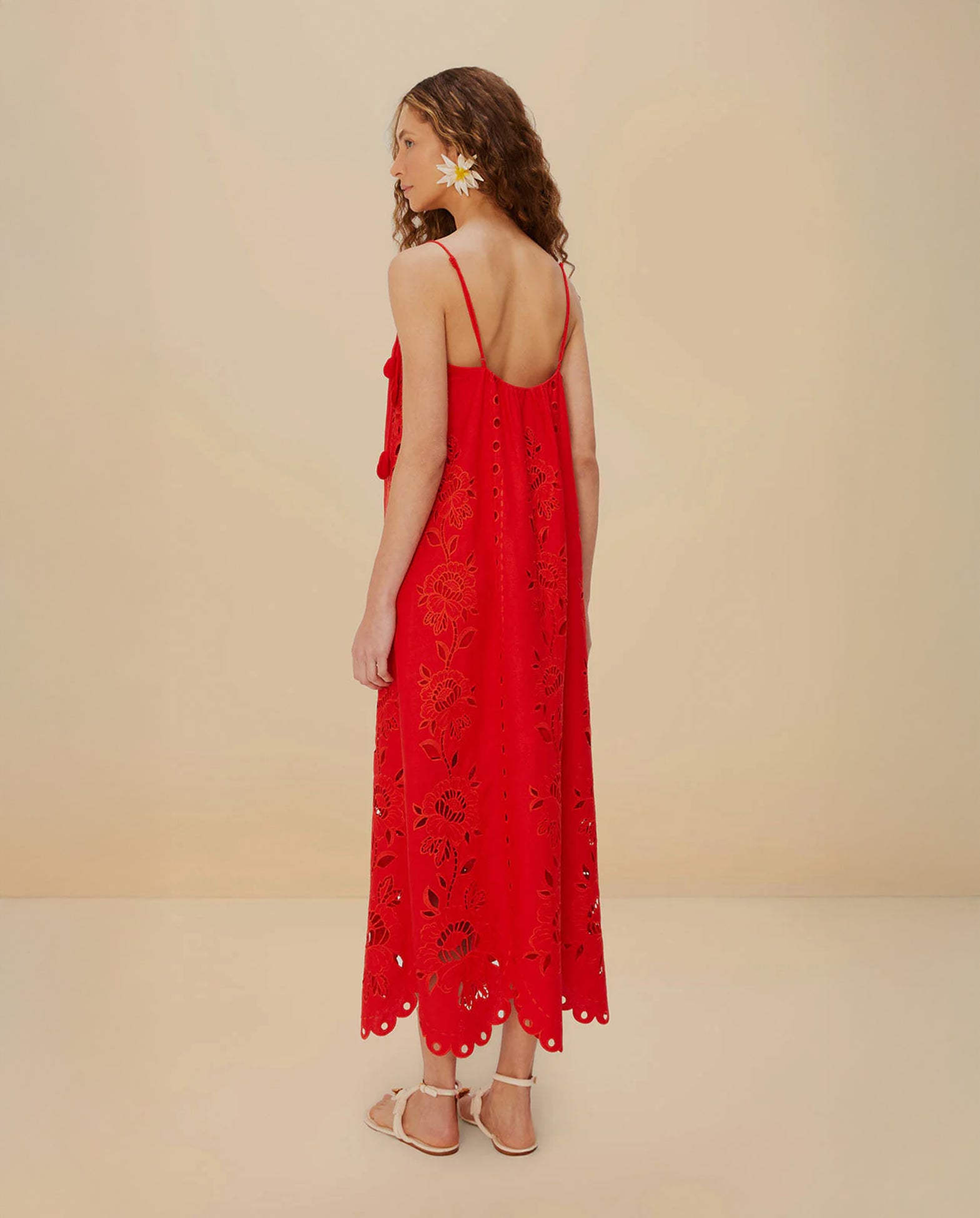 Richelieu Maxi Dress Red