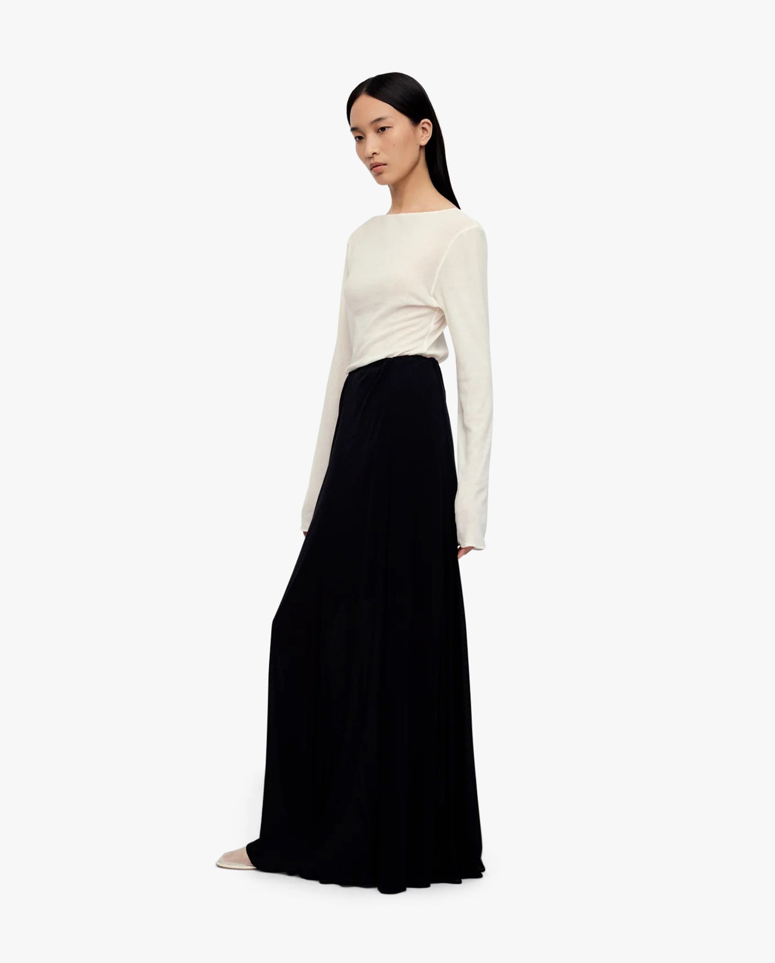 Jet Black Cocoon Skirt