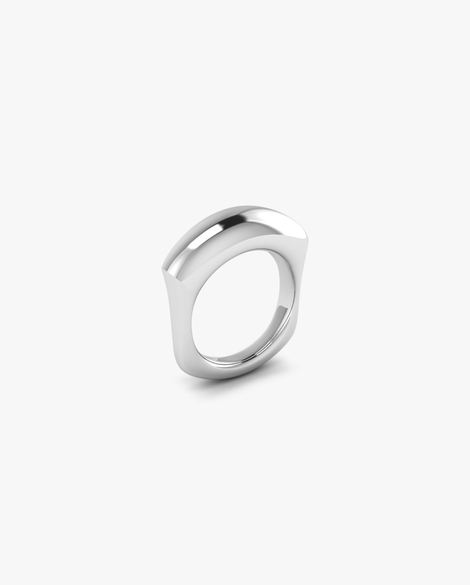 Blockwave Ring Silver
