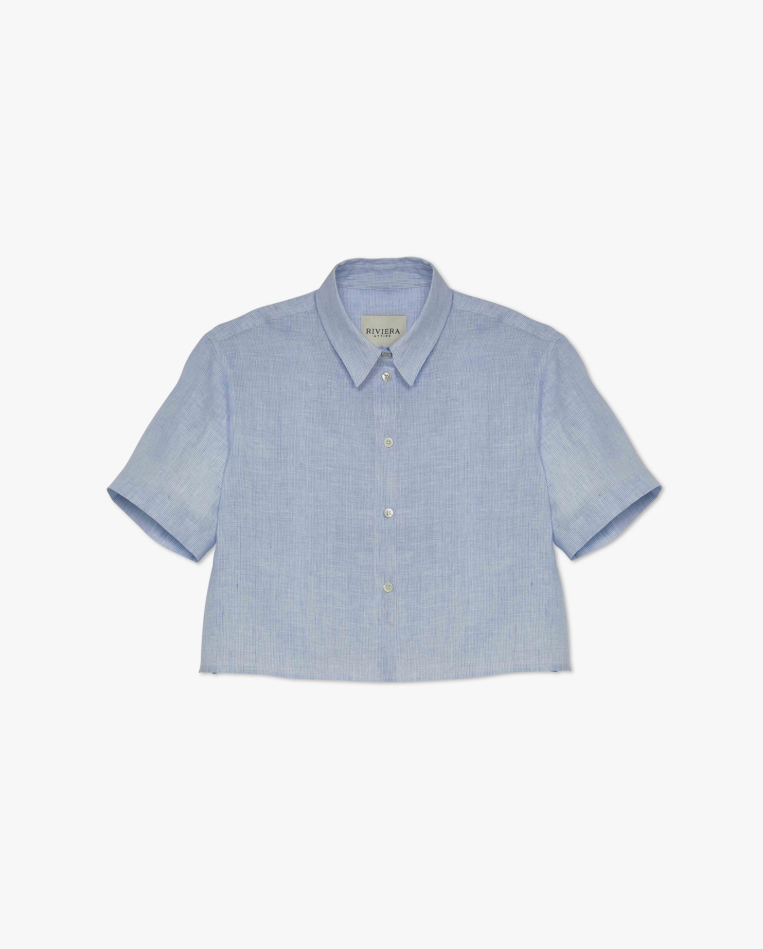 Linen Crop Shirt
